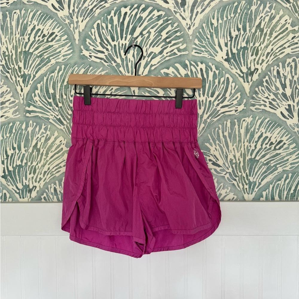 FP Movement by Free People High-Waist Magenta Athletic Shorts